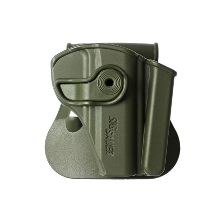 Polymer Retention Paddle Holster with Integrated Magazine Pouch for Sig Sauer P232, KEL-TEC P- 3AT .380, Ruger LCP 1