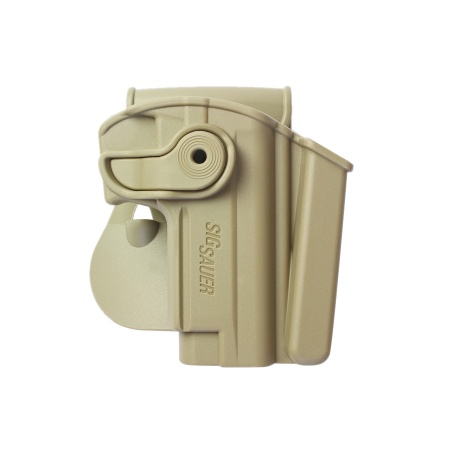 Polymer Retention Paddle Holster Level 2 W/Integrated Magazine Pouch for Sig Sauer Mosquito 1