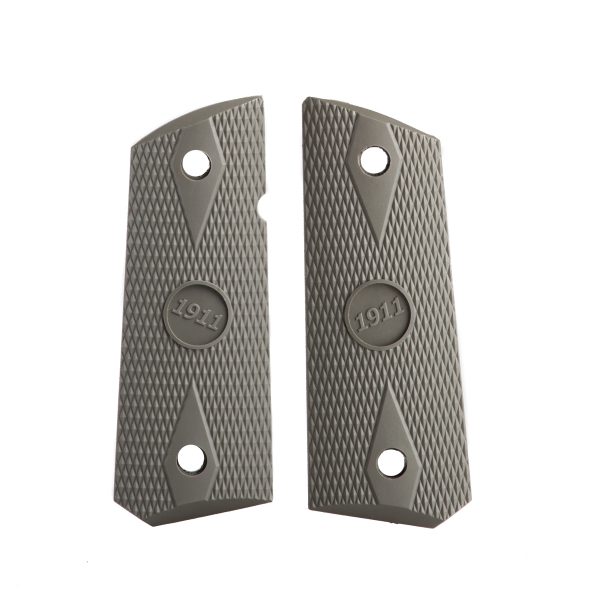 Overmolded 1911 Officer Size Grip Set Grey